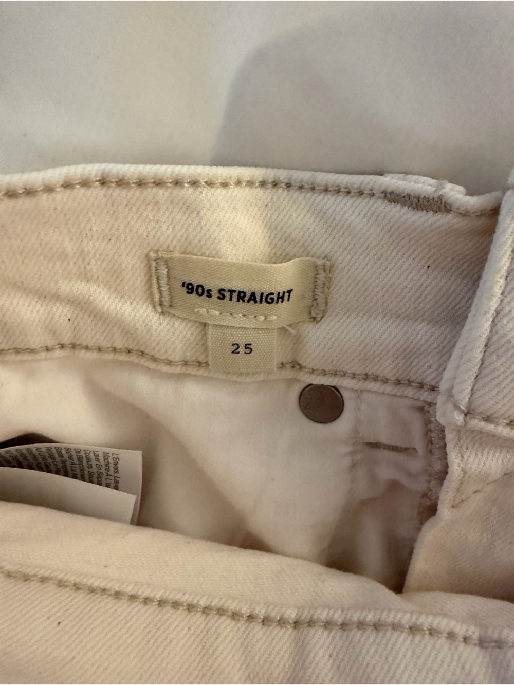Madewell 90s straight white jeans - Picture 4 of 5